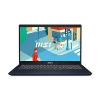 (Commercial) MSI Modern Series Notebook 15.6 inch FHD Intel Raptor Lake i3-1315U Onboard DDR4 8GB 256GB SSD Windows11 Pro Intel Iris Xe Graphics