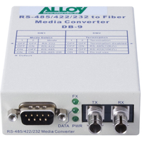 Alloy SCR460ST-3  RS-232 422 485 Serial DB-9 to Single Mode Fibre Converter. Max. range 20Km