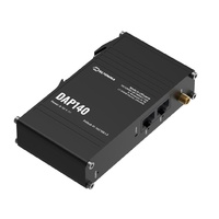 Teltonika DAP140 Industrial Wireless Access Point with Mesh Wi-Fi  Fast Roaming, 2 x 10 100 RJ45, Dual LAN  Passive PoE-In, DIN RAIL, PSU excluded.