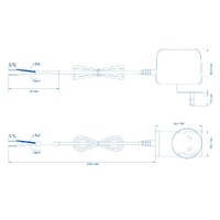 Teltonika 2 Pin AU Power Supply 9W - For TRB245 TRB255 TSW010 TSW114 TSW210 TSW304