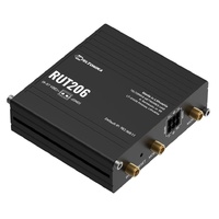 Teltonika RUT206 Industrial 4G Router, Cat 4, RS232  RS485 for serial communication, 2-PIN POWER INPUT, Active and Passive PoE inputs