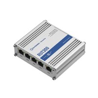 Teltonika RUT300 - Rugged industrial fast Ethernet router 5 Ethernet ports 2 configurable digital Inputs Outputs and 1 USB port.