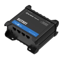 Teltonika RUT901 Industrial Cellular Router, 4G LTE (Cat 4), Dual SIM, Wi-Fi, MQTT, Modbus TCP, DNP3, PSU included