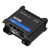 Teltonika RUT906 Industrial Cellular Router, Dual-SIM Cellular 4G LTE, WAN Failover, with 4x Ethernet Ports, PSU included