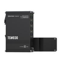 Teltonika TSW030 8-PORT ETHERNET SWITCH, 2-PIN Power Input, 10 100 Mbps,Integreated DIN Rail (PlugPlay Deployment), Supports auto MDI MDIX crossover