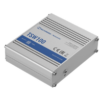 Teltonika TSW100 - Gigabit Ethernet Switch, 4 x PoE+ ports, Power Up to 120W, 5 x Gigabit Ethernet with speeds up to 1000 Mbps - PSU excluded