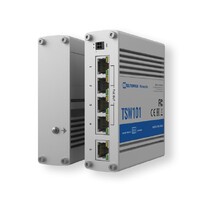 Teltonika TSW101 - Automotive PoE+ Switch, 4x PoE Ports, 5 x Gigabit Ethernet ports with speeds of up to 1000 Mbps - PSU excluded (PR3PRAU6)