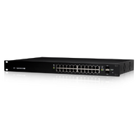 Ubiquiti Ubiquiti EdgeSwitch 24 PoE (250W) ES-24-250W Layer 2 3 24 GbE RJ45 ports 2 SFP ports 250W total PoE availability