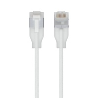 Ubiquiti UniFi Premium Patch Cable, 8M, White, Ultra-thin Braided Patch Cable, Designed And Optimized For 10 GbE Networking.