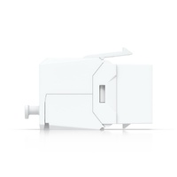 Ubiquiti Cat6 Keystone Jack, 12-Pack, White, Toolless Keystone For Terminating A Cat6 Ethernet Jack Without The Use Of A Punch-Down Or Crimping Tool