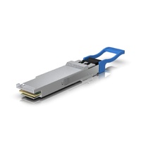 Ubiquiti  100G LR4 Single-Mode Optical Module, QSFP28 Transceiver, Supports 100G Connections, 10 Km Using Single-Mode Fiber, Duplex LC UPC Connector.