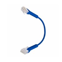 Ubiquiti UniFi Patch Cable Single Unit 2m Blue End Bendable to 90 Degree RJ45 Ethernet Cable Cat6 Ultra-Thin 3mm Diameter