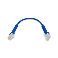 Ubiquiti UniFi Patch Cable Single Unit 0.1m Blue Both End Bendable to 90 Degree RJ45 Ethernet Cable Cat6 Ultra-Thin 3mm Diameter