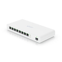 Ubiquiti UISP Switch 8-Port GbE Switch w  27V Passive PoE For MicroPoP Applications 110W PoE Budget Fanless Layer 2 Switching