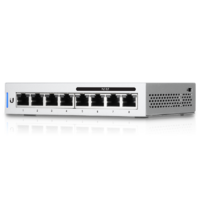 Ubiquiti UniFi Network Switch US-8-60W Gen1  8-Port POE 48W (4) GbE PoE (4) GbE Ports Layer 2 No Mount  Silent Fanless Cooling System.