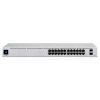 Ubiquiti UniFi Network Switch USW-24-POE 24-Port POE 95W (24) Gb ERJ45 Ports (2) 1G SFP Ports Layer 2 Rack Mount