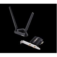 ASUS PCE-AX58BT AX3000 Dual Band PCI-E WiFi 6 (802.11ax) Adapter 2 EXT Antennas  Supports 160MHz Bluetooth 5.0 WPA3 OFDMA and MU-MIMO ( NIC )