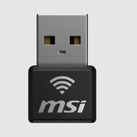 MSI GUAX18N AX1800 WiFi USB Adapter, 2.4GHz   5GHz, 2x Dual Antennas, USB 2.0, Windows 10   11