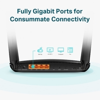 TP-Link Archer MR600 4G+ Cat6 AC1200 Wireless Dual Band Gigabit Router OneMesh 300Mbps@2.5Ghz 867Mbps@5Ghz, 4G+ SIM Slot, 2 Detach. LTE Antnas
