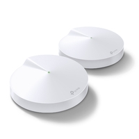 TP-Link Deco M5 (2-Pack) Whole Home Mesh Wi-Fi 1300Mbps System Built-In Antivirus Quality of Service Covers 350sqm 2xGbit Port USB-C BT Homecare