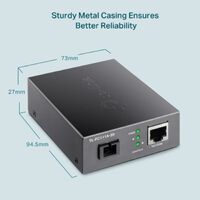 TP-Link TL-FC111A-20 10 100 Mbps WDM Media Converter - IEEE 802.3u 1550nm 20KM (Compatible with TL-FC111B-20)