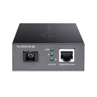TP-Link TL-FC311A-20 Gigabit WDM Media Converter - IEEE 802.3u 1550nm 20KM 9 125 μm Single-Mode Fiber (Compatible with TL-FC311B-20)