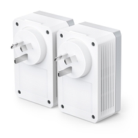 TP-Link TL-PA4010P KIT AV600 Powerline Adapter with AC Pass Through Starter Kit 600Mbps HomePlug AV 1x100Mbps LAN Power Socket 300m ~TL-PA4016P KIT