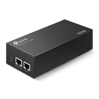 TP-Link TL-POE170S PoE Injector 2 Gigabit Ports 802.3af at bt Integrated Power Supply Wall Mountable Plug  Play