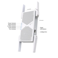 TP-Link RE405BE BE6500 Dual-Band Wi-Fi 7 Range Extender with BE6500 speeds, MLO, 160MHz, 4 antennas, EasyMesh, and 2.5G Ethernet port