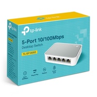 TP-Link TL-SF1005D 5-port 10 100M mini Desktop Switch 5 10 100M RJ45 ports Plastic case Supports Auto MDI   MDIX