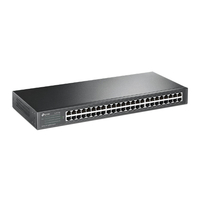 TP-Link TL-SF1048 48-Port 10 100Mbps Rackmount Switch energy-efficient Supports MAC 19-inch rack-mountable steel case 100pct Data filtering
