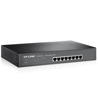 TP-Link TL-SG1008 8-Port Gigabit Unmanaged Switch 13 inch Desktop Rackmountable Steel Case Fanless Supports MAC address 802.1p DSCP QoS