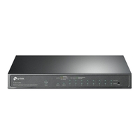 TP-Link TL-SG1210MPE 10-Port Gigabit Easy Smart Switch with 8-Port PoEPORT: 8 Gigabit PoE Ports 2x Gigabit Non-PoE Ports 1 Combo Gigabit SFP S
