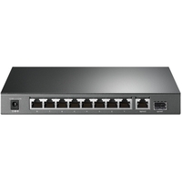 TP-Link TL-SG1210P 10-Port Gigabit Desktop Switch with 8-Port PoE IGMP Snooping 1 Gigabit SFP Slot Fanless