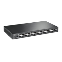 TP-Link TL-SG3452 JetStream 48-Port Gigabit L2 Managed Switch 4 SFP Slots Omada SDN Centralised Mgt Static Routing  (T2600G-52TS)