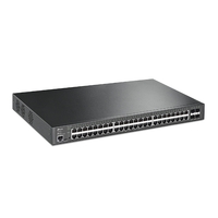 TP-Link TL-SG3452XP JetStream 48-Port Gigabit and 4-Port 10GE SFP L2 Managed Switch with 48-Port PoE  Omada