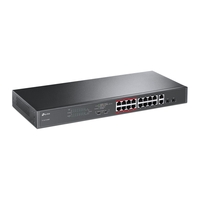 TP-Link TL-SL1218MP 16-Port 10 100Mbps  2-Port Gigabit Unmanaged PoE Switch