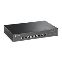 TP-Link TL-SX1008 8-Port 10G Desktop Rackmount Switch 160Gbps Intelligent Fan Noise adjustment Metal Casing Plug and Play