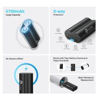 TP-Link Tapo A100 Battery Pack 6700mAh Compatible With Tapo Cameras  Video Doorbells (C420 C400 D230)