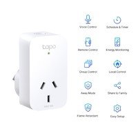 TP-Link Tapo P110 Mini Smart Wi-Fi Socket Energy Monitoring Tapo App Remote Control Schedule  Timer Voice Control Away Mode Easy Setup