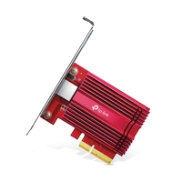 TP-Link TX401 10 Gigabit PCI Express Network Adapter Low-Profile  Full-Height Brackets 1 PCI Express 3.0 x4 1 RJ45 Gigabit Megabit Port (NIC)