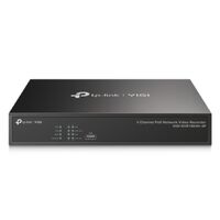 TP-Link VIGI NVR1004H-4P 4 Channel PoE Network Video Recorder 24 7 Continuous Recording 4K HDMI Video Output  16MP Decoding (HDD Not Included)