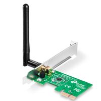 TP-Link TL-WN781ND N150 Wireless N PCI Express Adapter 2.4GHz (150Mbps) 802.11bgn 1x2dBi Detachable Omni Directional Antennas WPA WPA2