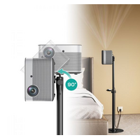 mbeat activiva Universal Mini Projector Floor Stand offers 360 degree rotation, adjustable height, and universal compatibility