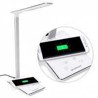 Simplecom EL818 Dimmable LED Desk Lamp with Wireless Charging Base