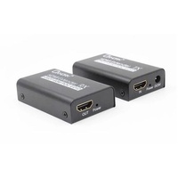 Oxhorn HDMI Extender over Ethernet 1080p HDCP 1.2 FHD up to 60m with PoE function alloy casing Black 2 year warranty