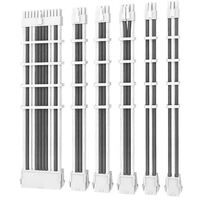 Antec Cable Kit -  Sleeved Extension Cable Kit - White. 24PIN ATX, 4+4 EPS, 8PIN PCI-E, 6PIN PCI-E,  Compatible with Neo-Eco Series Universal PSU (LS)