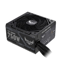 ASUS TUF-GAMING-750B PSU 750W Bronze 80 Plus Bronze, Military Grade, Protective PCB Coat, Axial-Tech Fan, Sleeved Cables, 6YW