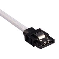 Corsair Premium Sleeved SATA 6Gbps 60cm Cable — White