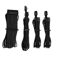 Corsair - Black Premium Individually Sleeved PSU Cables Starter Kit Type 4 Gen 4  White